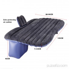Tek Motion Premium Black PVC Car Travel Inflatable Mattress Air Cushion Backseat Camping 570555083
